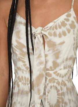 Vestido Only Chiara beige para mujer