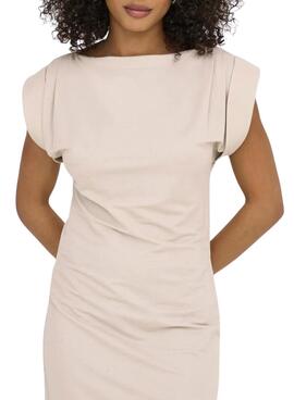 Vestido Only Jany beige para mujer
