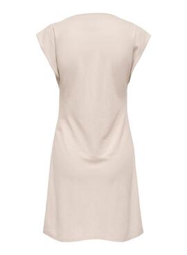 Vestido Only Jany beige para mujer