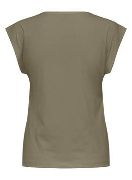 Camiseta Only Delia verde para mujer