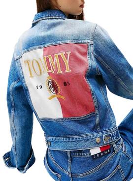 Chaqueta vaquera Tommy Jeans Trucker azul para mujer