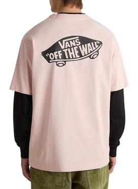 Camiseta Vans Style 76 rosa para hombre