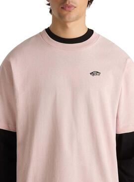 Camiseta Vans Style 76 rosa para hombre
