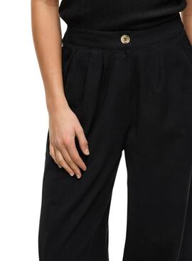 Pantalón Vila Etni negro para mujer