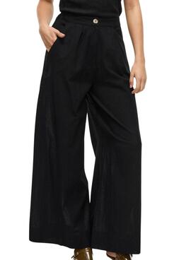 Pantalón Vila Etni negro para mujer