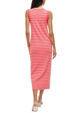 Vestido Vila Zicha coral para mujer