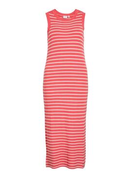 Vestido Vila Zicha coral para mujer