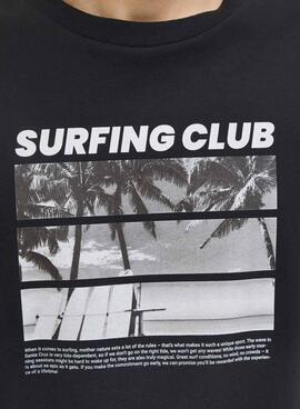 Camiseta Jack and Jones Porto negro para hombre