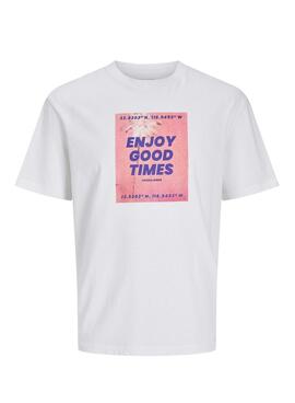 Camiseta Jack and Jones Porto blanco para hombre