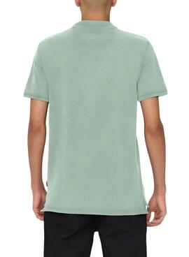 Polo Only and Sons Travis verde para hombre