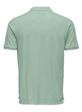 Polo Only and Sons Travis verde para hombre