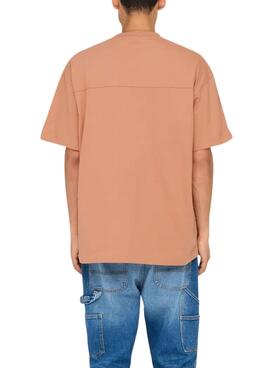Camiseta Only and Sons King Loose naranja para hombre