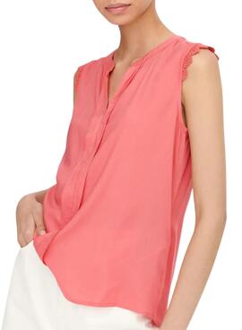 Blusa Only Kimmi Coral para mujer