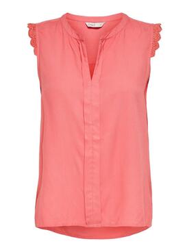 Blusa Only Kimmi Coral para mujer