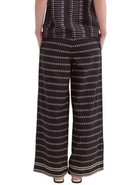 Pantalón Vila Visavila estampado negro para mujer