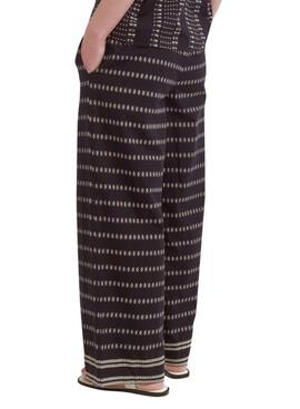 Pantalón Vila Visavila estampado negro para mujer
