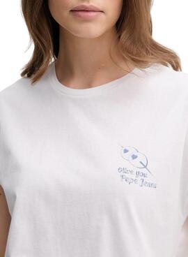 Camiseta Pepe Jeans Virginia blanco para mujer