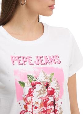 Camiseta Pepe Jeans Ryoko blanco para mujer