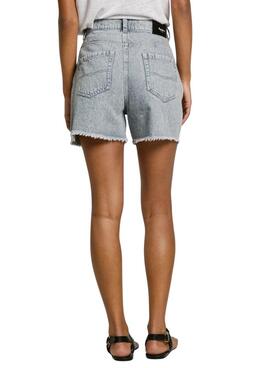  Shorts Pepe Jeans A Line gris para mujer