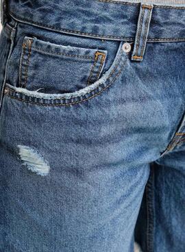 Bermudas Pepe Jeans Distressed denim oscuro para mujer