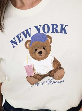 Camiseta Only Rosa New York para mujer