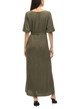 Vestido Vila Vipaliva verde para mujer