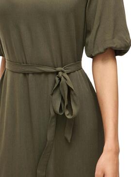 Vestido Vila Vipaliva verde para mujer
