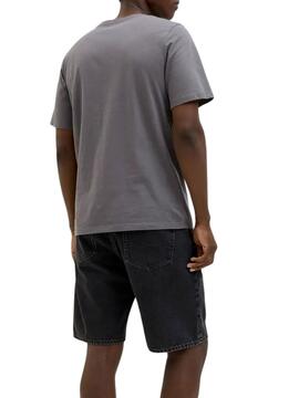 Camiseta Jack and Jones Jaxon gris para hombre