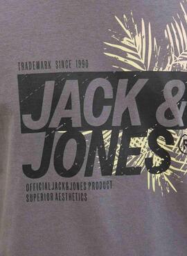 Camiseta Jack and Jones Jaxon gris para hombre