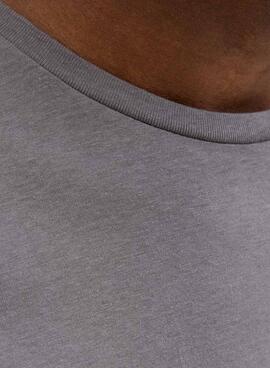 Camiseta Jack and Jones Jaxon gris para hombre