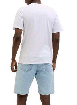 Camiseta Jack and Jones Jaxon blanco para hombre