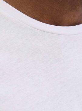 Camiseta Jack and Jones Jaxon blanco para hombre