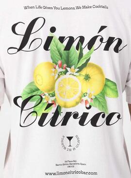 Camiseta Only and Sons Keane Limón blanco para hombre