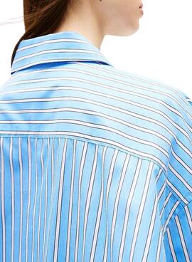 Vestido Tommy Jeans Oversized azul para mujer