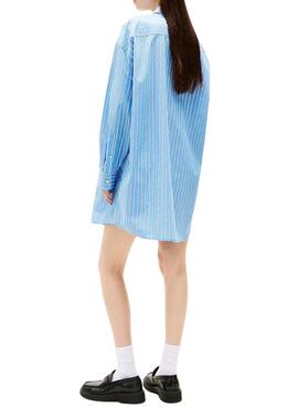 Vestido Tommy Jeans Oversized azul para mujer