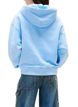 Sudadera Tommy Jeans Boxy azul para mujer