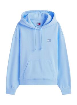 Sudadera Tommy Jeans Boxy azul para mujer