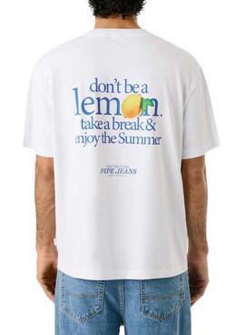 Camiseta Pepe Jeans Tadeo blanco para hombre