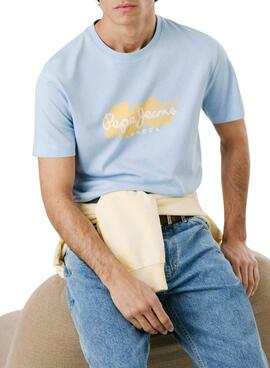 Camiseta Pepe Jeans Milton azul para hombre