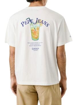 Camiseta Pepe Jeans Tate blanco para hombre