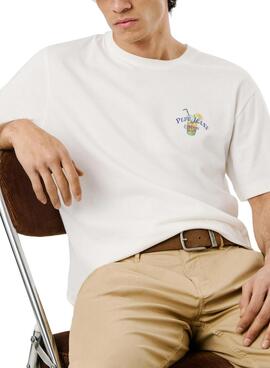 Camiseta Pepe Jeans Tate blanco para hombre