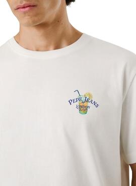 Camiseta Pepe Jeans Tate blanco para hombre