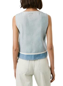Top Pepe Jeans Bowie denim para mujer