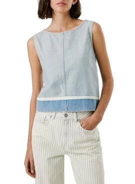 Top Pepe Jeans Bowie denim para mujer