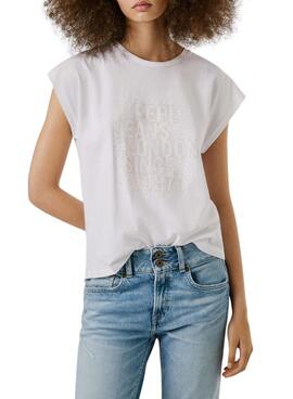 Camiseta Pepe Jeans Aza blanco para mujer