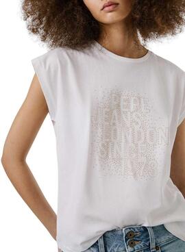 Camiseta Pepe Jeans Aza blanco para mujer