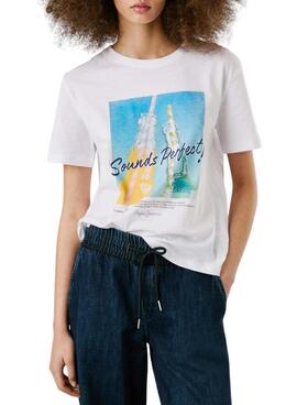 Camiseta Pepe Jeans  Angel  blanco para mujer 