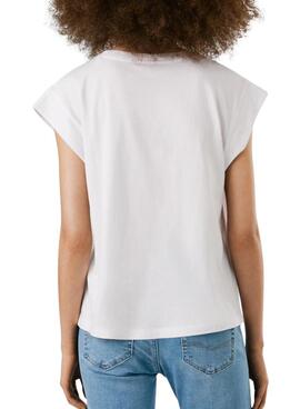 Camiseta Pepe Jeans Aurore blanco para mujer