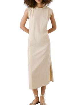 Vestido Pepe Jeans Ari beige para mujer