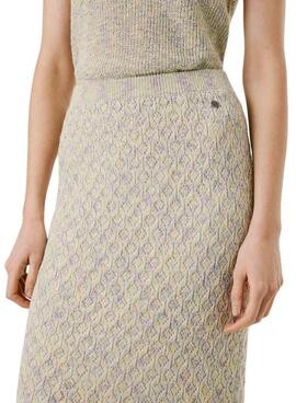 Falda Pepe Jeans Claire beige para mujer